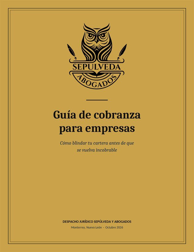 Portada de la Guía de cobranza para empresas de Sepúlveda y Abogados